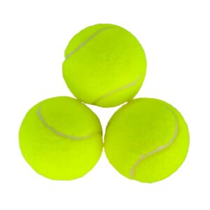 3 Packs of Sports Tennis Balls High Elastic Practice Tennis Balls with Transparent Carrying Case